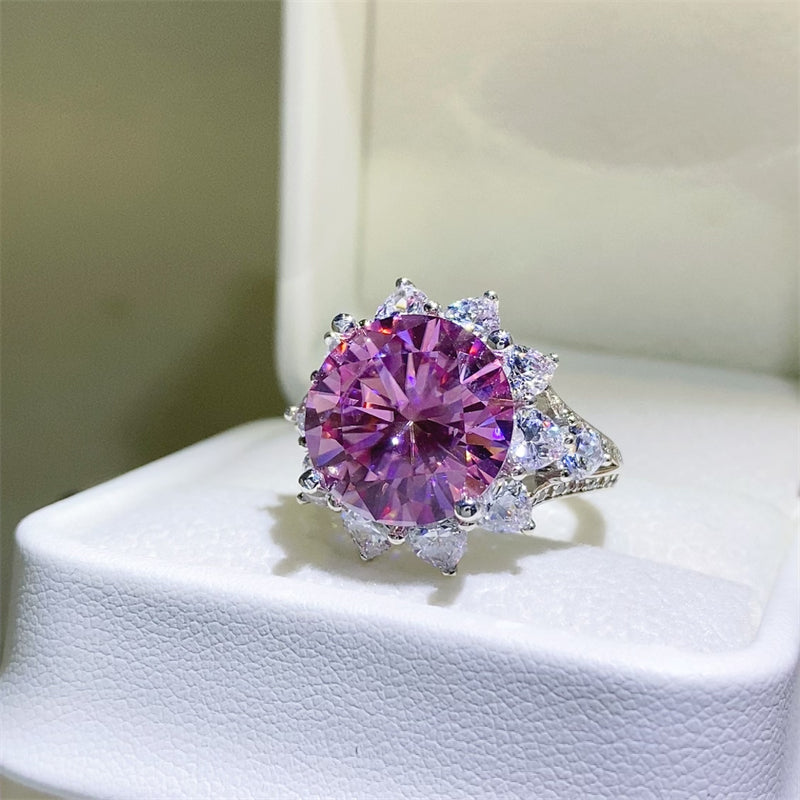 10 Carat Moissanite Zircon 925 Sterling Silver Ring Trandify Deal