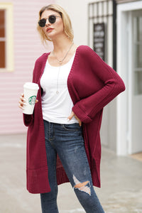 Open Front Long Sleeve Cardigan Trandify Deal
