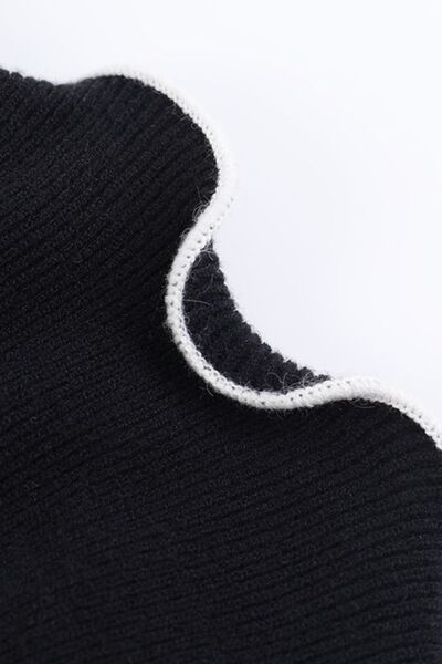 Trendy Contrast Trim Long Sleeve Mini Dress for Women – Fashionable Party & Casual Outfit – TrandifyDeal USA