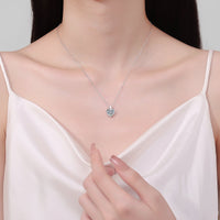 2 Carat Moissanite 925 Sterling Silver Heart Shape Necklace Trandify Deal