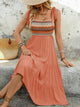 Women’s Tie Shoulder Square Neck Tiered Midi Dress – Trendy Summer Outfit for US Shoppers | TrandifyDeal