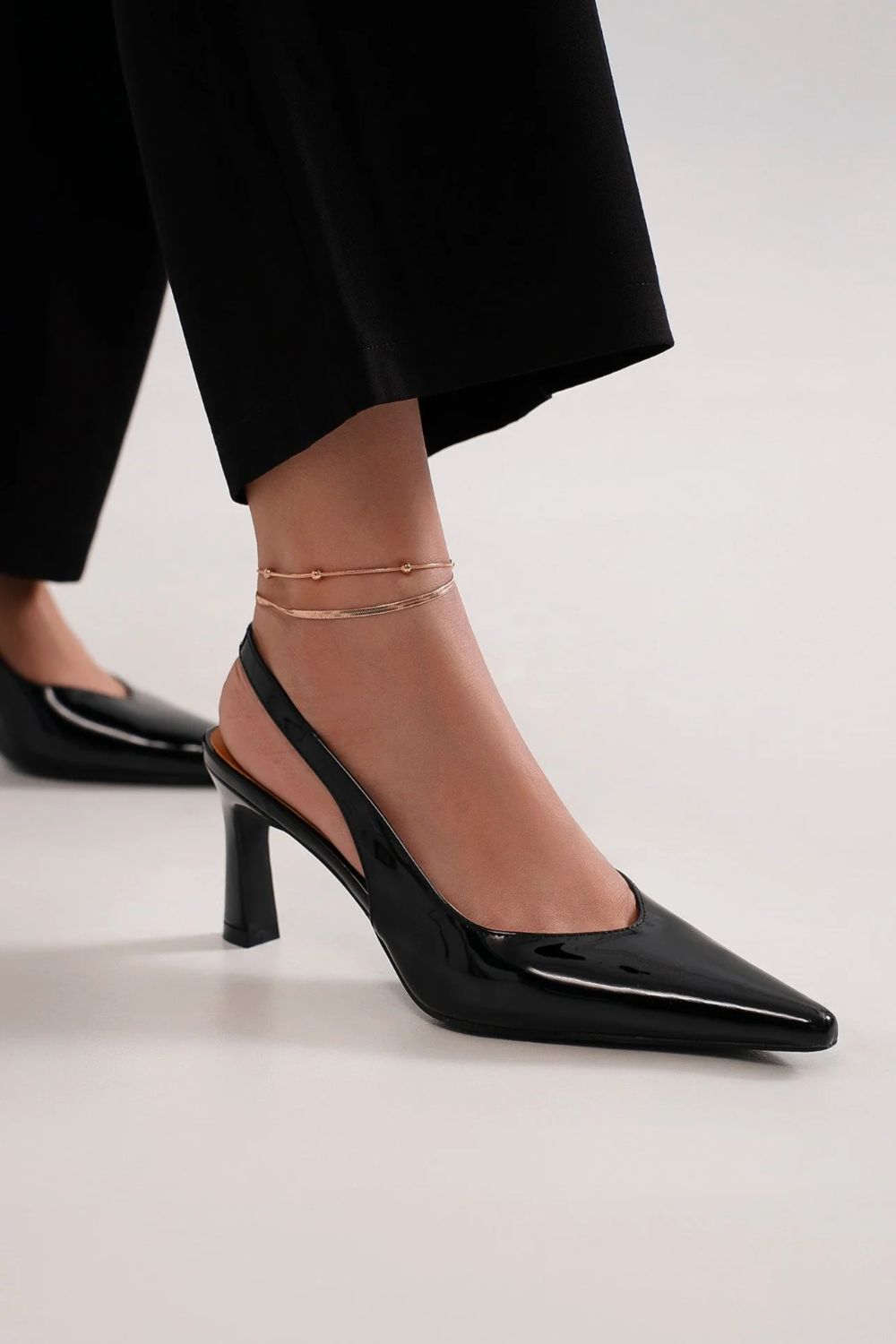 Beast Fashion Faux Leather Point Toe Slingback Pumps Trandify Deal