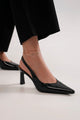 Beast Fashion Faux Leather Point Toe Slingback Pumps Trandify Deal