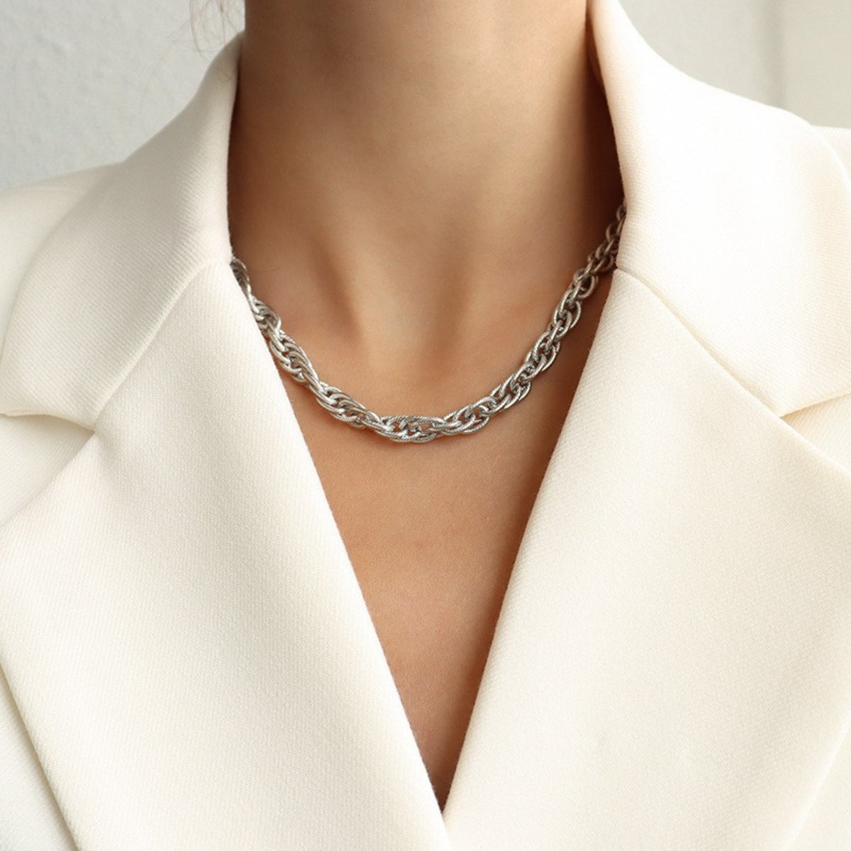 Titanium Steel Chain Necklace Trandify deal