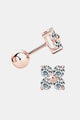 Moissanite 925 Sterling Silver Four-Leaf Clover Shape Earrings Trandify Deal