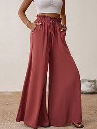 Perfee Frill Tied Wide Leg Pants Trandify Deal
