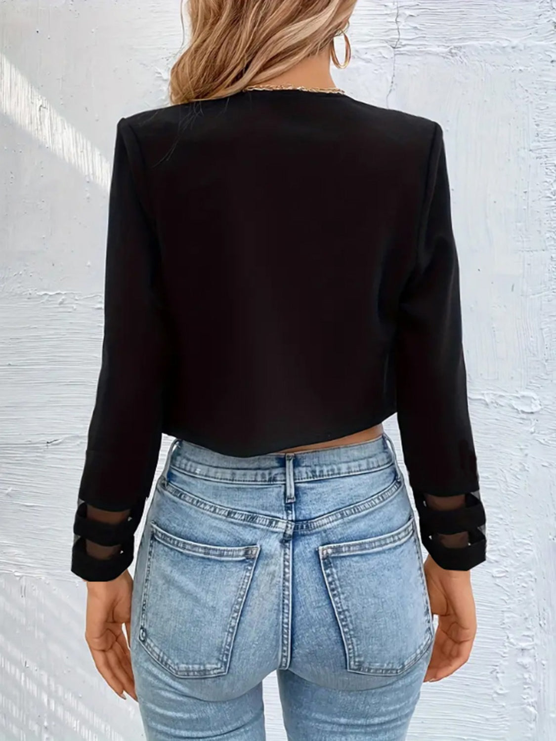 Open Front Long Sleeve Jacket Trandify Deal