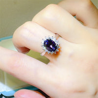 2 Carat 925 Sterling Silver Oval Moissanite Ring Trandify Deal