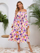 Printed Long Sleeve Midi Dress Trandify Deal