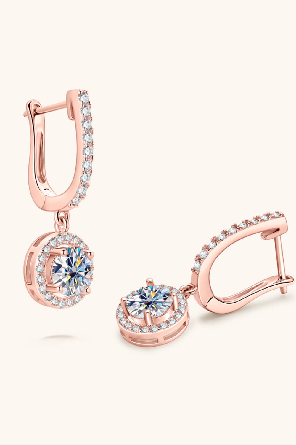 2 Carat Moissanite 925 Sterling Silver Drop Earrings Trandify deal