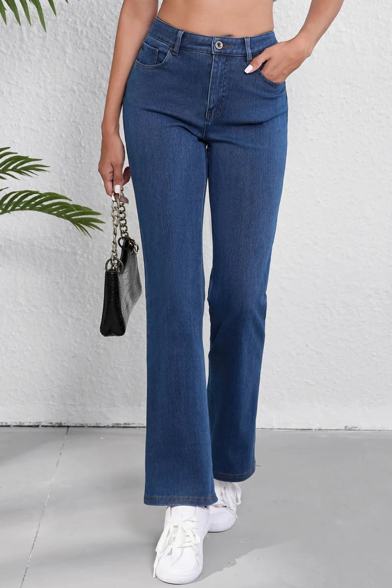 Straight Jeans with Pockets Trandify Deal