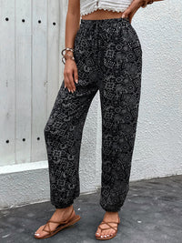 Printed High Waist Pants Trandify deal