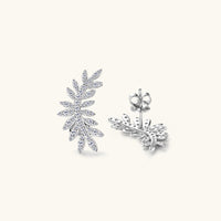 Moissanite 925 Sterling Silver Leaf Shape Stud Earrings Trandify Deal
