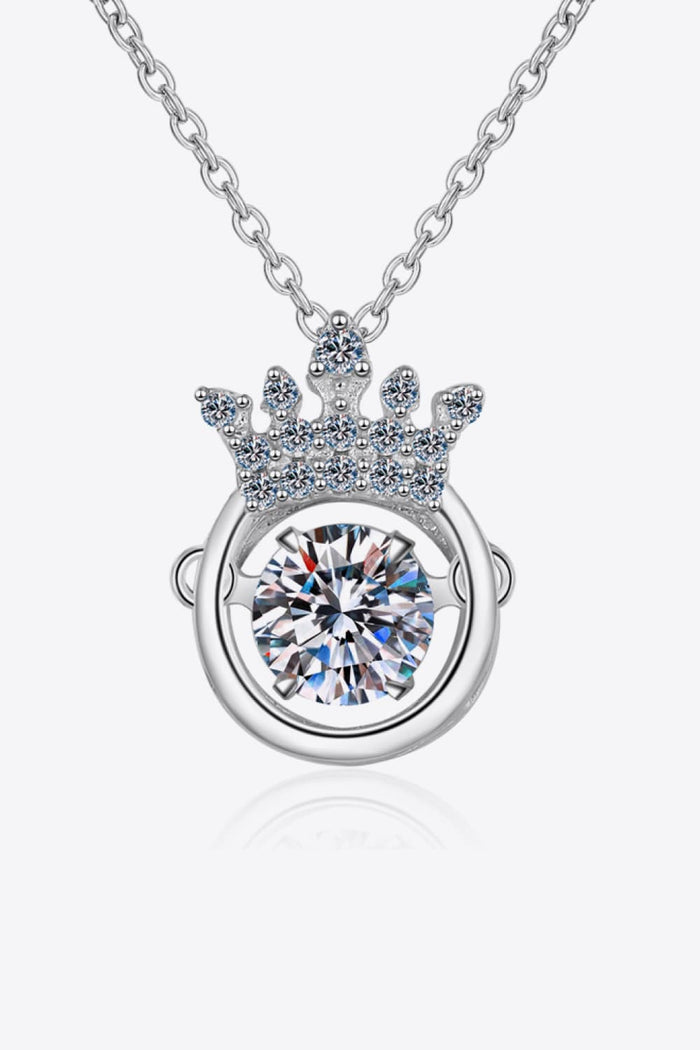 Moissanite 925 Sterling Silver Necklace – Elegant and timeless jewelry piece for women, perfect for both office and evening wear. Shop now at TrandifyDeal.