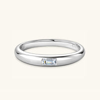 925 Sterling Silver Inlaid Moissanite Ring Trandify Deal