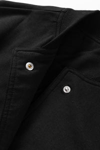 Pocketed Snap Down Long Sleeve Jacket Trandify Deal