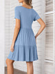 Round Neck Short Sleeve Mini Tee Dress Trandify deal