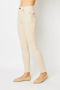 Judy Blue Full Size Garment Dyed Tummy Control Skinny Jeans Trandify deal