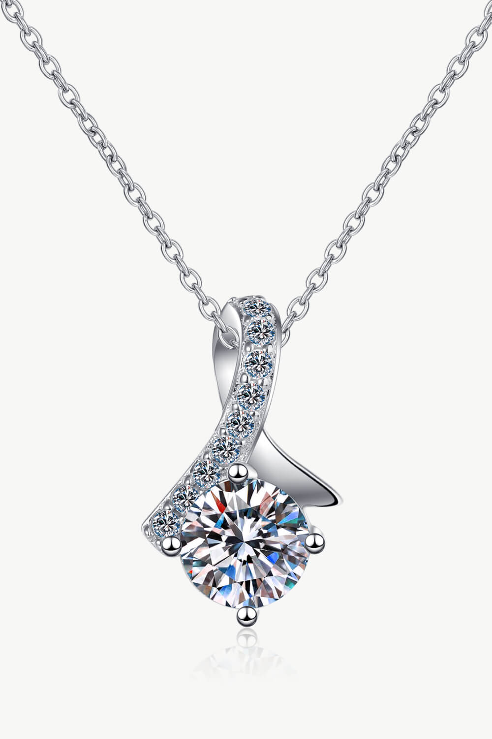 Unique and Chic Moissanite Pendant Necklace Trandify Deal