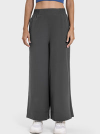 Millennia Slit Wide Leg Active Pants Trandify deal