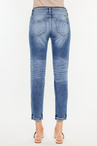 Kancan High Rise Distressed Mom Jeans Trandify deal