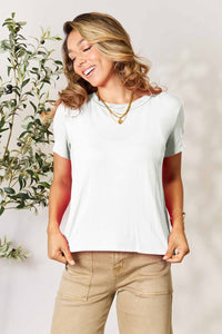 Basic Bae Full Size Round Neck Short Sleeve T-Shirt Trandify deal
