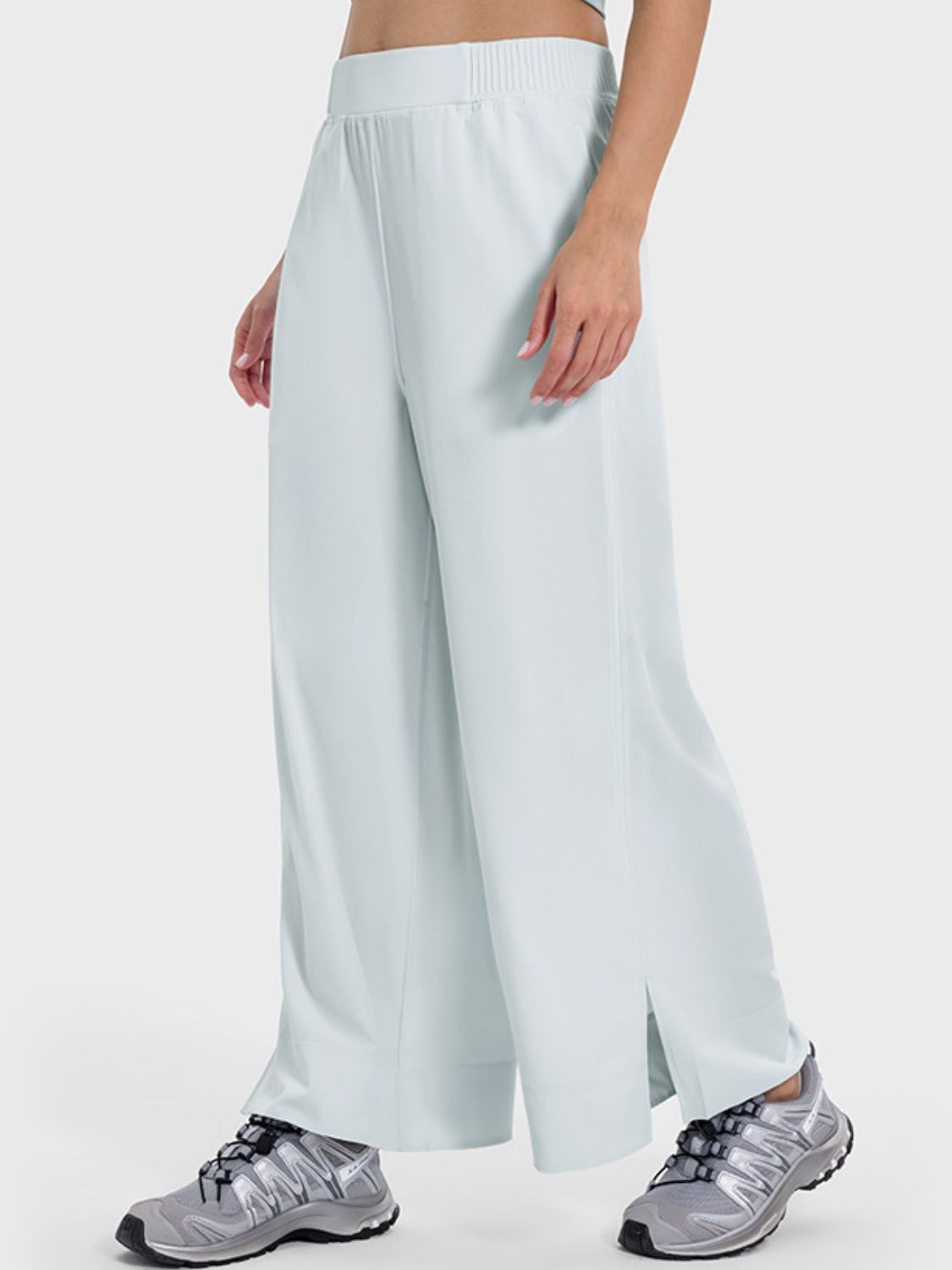 Millennia Slit Wide Leg Active Pants Trandify deal