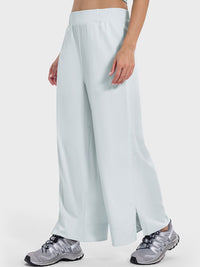 Millennia Slit Wide Leg Active Pants Trandify deal