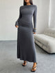 Devine Ruched Long Sleeve Maxi Dress Trandify Deal