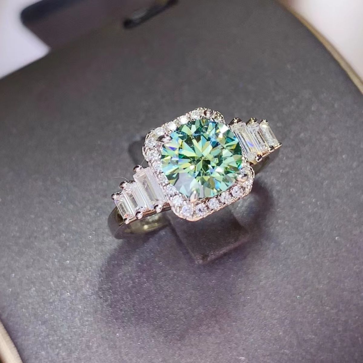 3 Carat Moissanite 925 Sterling Silver Ring Trandify Deal