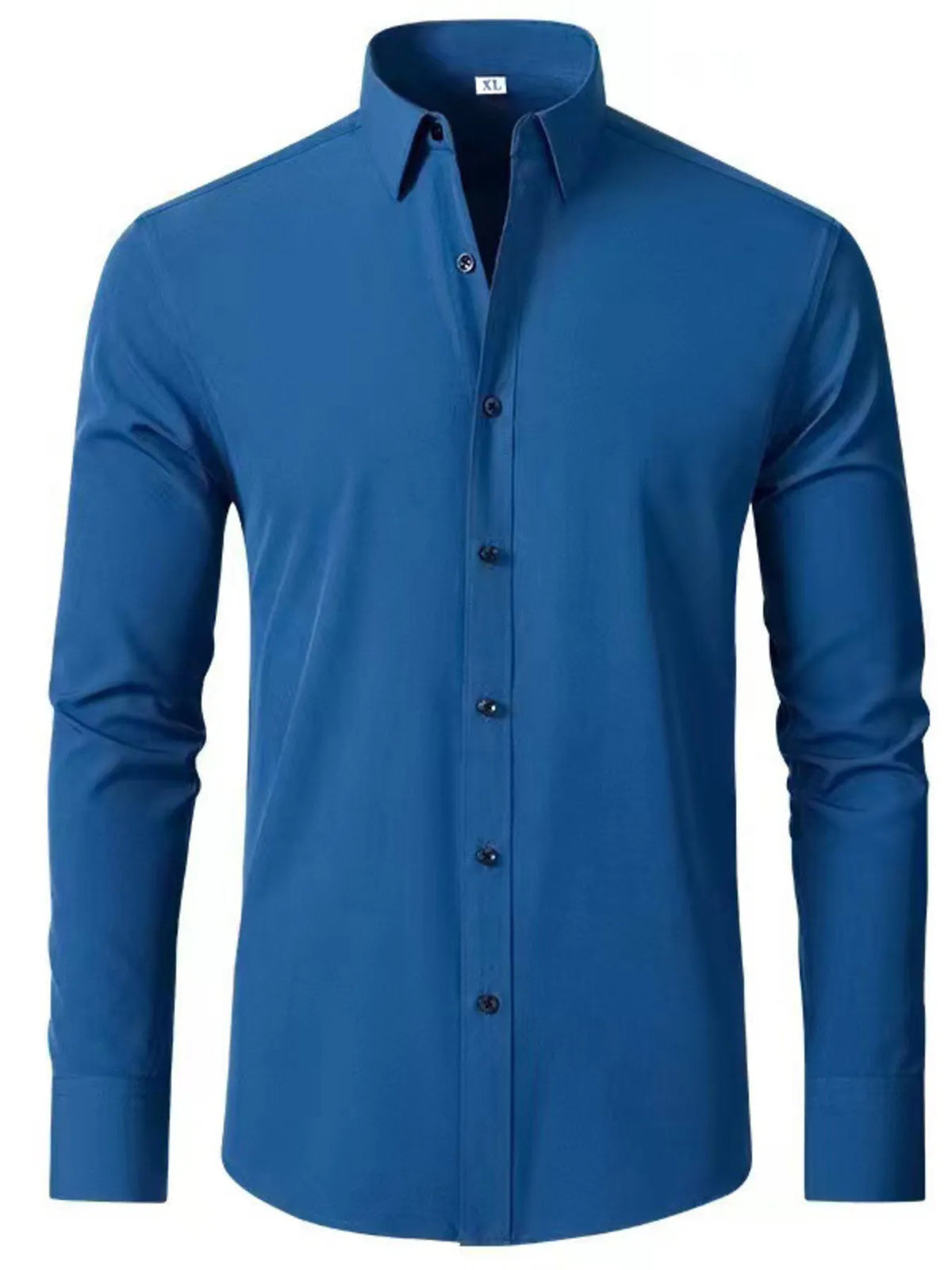 Men’s Plus Size Button-Up Long Sleeve Shirt – Big & Tall Relaxed Fit Casual Formal Stretch Fabric – Trendy Office & Party Wear