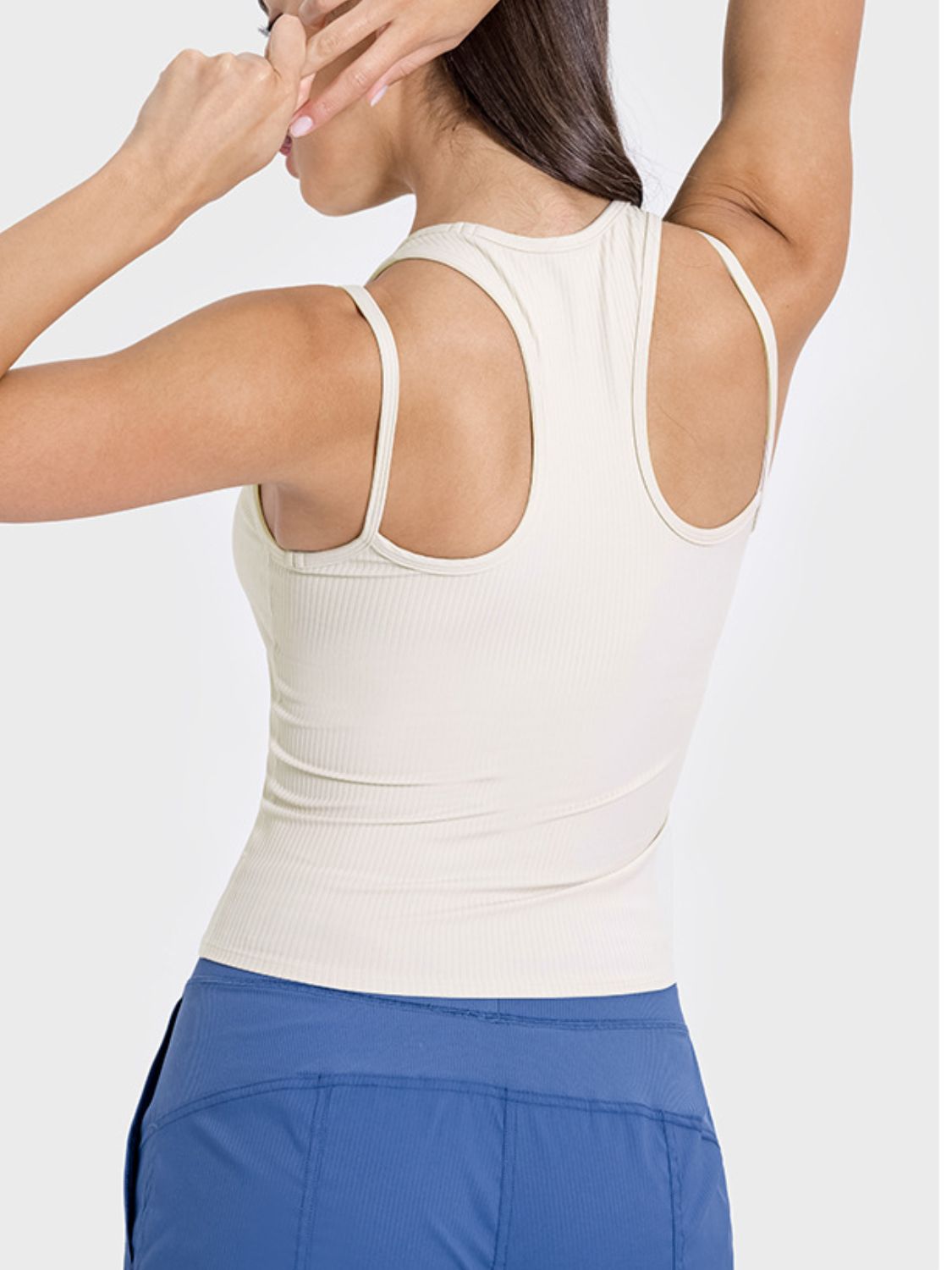 Millennia Cutout Round Neck Racerback Active Tank Trandify deal