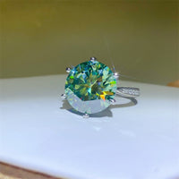 10 Carat Moissanite 925 Sterling Silver Ring Trandify Deal