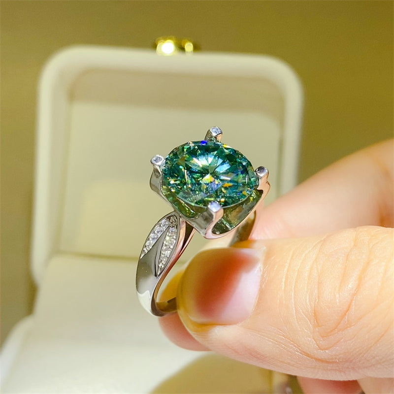 5 Carat Moissanite Zircon 925 Sterling Silver Ring Trandify Deal