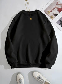 Plus Size Casual Loungewear – Cozy Butterfly Design Sweatshirt for Women