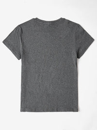 Letter Graphic Round Neck Short Sleeve T-Shirt Trandify Deal