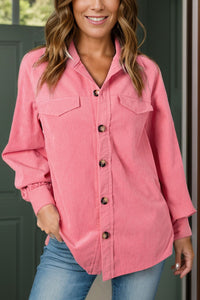 Collared Neck Long Sleeve Shirt Trandify Deal