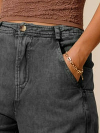 SO ME Women’s Distressed Barrel Jeans – Mid Rise Relaxed Fit Denim Pants for Casual Outfits