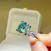 5 Carat Moissanite Zircon 925 Sterling Silver Ring Trandify Deal