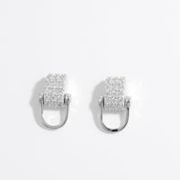 925 Sterling Silver Inlaid Zircon Earrings Trandify Deal