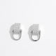 925 Sterling Silver Inlaid Zircon Earrings Trandify Deal