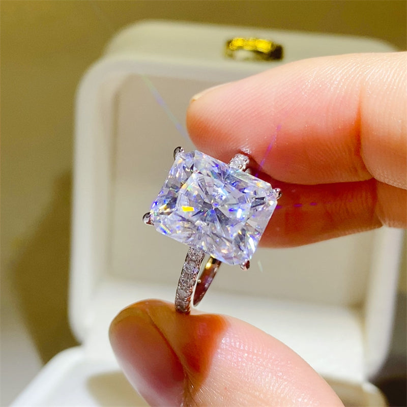 5 Carat Moissanite Zircon 925 Sterling Silver Ring Trandify Deal