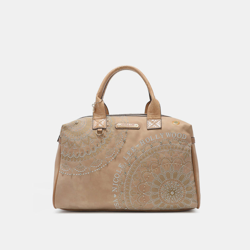 Nicole Lee USA rhinestone Decor Boston Bag Trandify deal