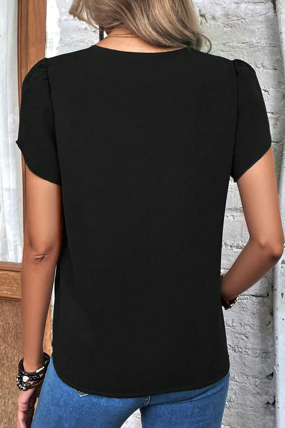 V-Neck Short Sleeve T-Shirt Trandify deal