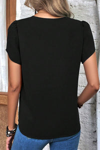 V-Neck Short Sleeve T-Shirt Trandify deal