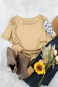 Graphic Round Neck Short Sleeve T-Shirt Trandify Deal