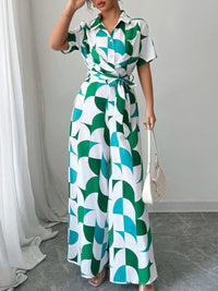 Floral Print Wide Leg Jumpsuit for Women with Belted Waist – Boho Chic Romper