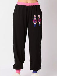 Women's Sequin Loungewear Set - Nutcracker Holiday Pajamas