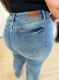 Judy Blue Full Size Mid Rise Rigid Magic Release Hem Jeans - Trandify Deal