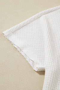 Round Neck Short Sleeve Top and Drawstring Shorts Set Trandify deal